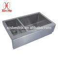 Handmade Stainless Steel 304 Kitchen Commercial Bathroom Sinks with Apron Front